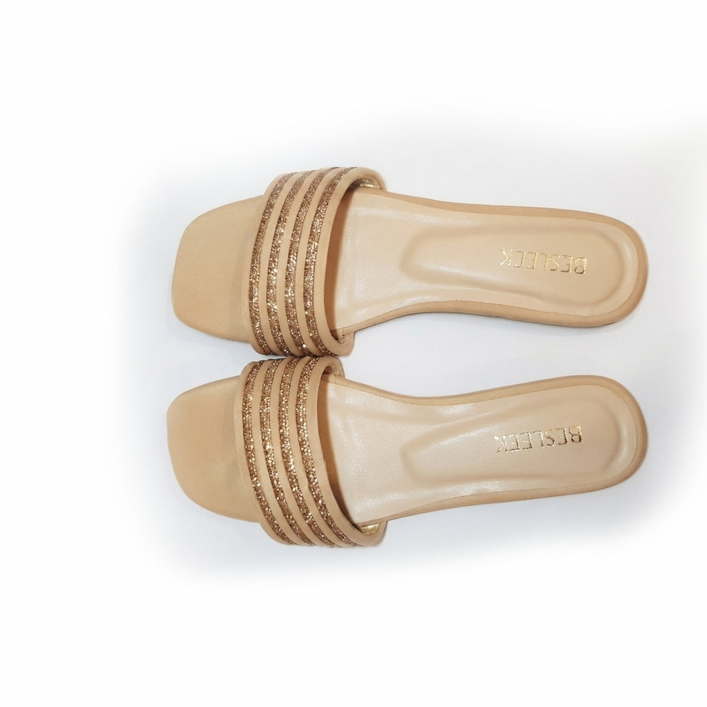 Crystal Grace Rhinestone Flat Slipper
