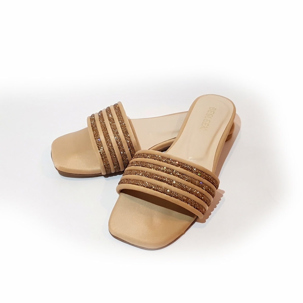 Crystal Grace Rhinestone Flat Slipper