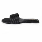 Black Crystal Grace Rhinestone Flat Slipper