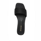 Black Crystal Grace Rhinestone Flat Slipper